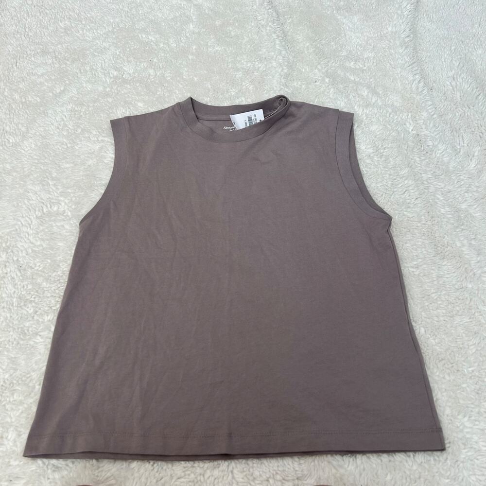 NWT Abercrombie Fitch Women Soft Essentials Sleeveless BasicTop Maueve XS Casual
